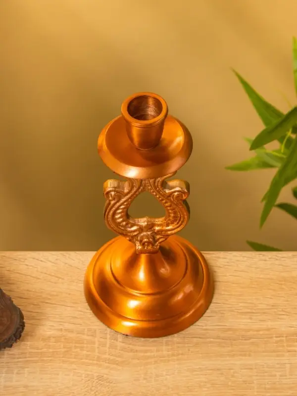 Подсвечник "Нежность" алюминий 10х10х18,5 см