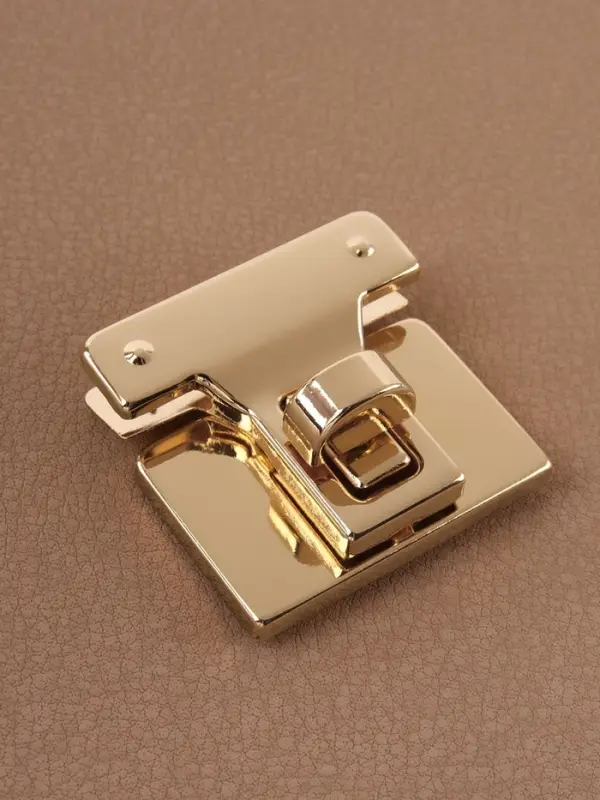 Застёжка для сумки, 3.3&times;3.3 см, цвет золотой