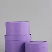 Набор подарочных коробок 3 в 1, завальцованные &laquo;Лавандовый&raquo;, 20 х 12 - 18 х 10 - 16 х 8 см