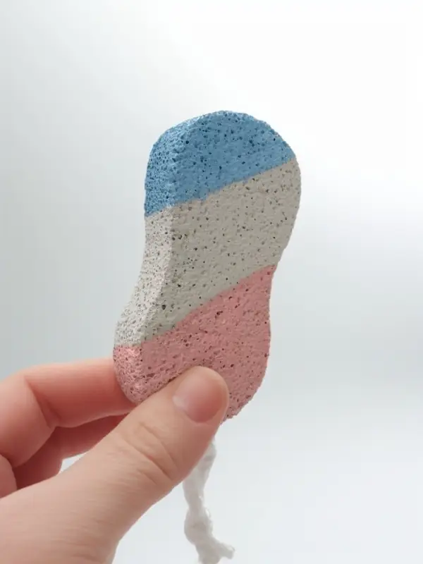 Пемза для педикюра &laquo;Бесконечность&raquo;, с подвесом, 9.5&times;4.5 см, в коробке, разноцветная