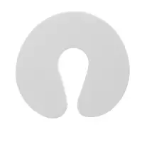 Ограничитель-стоппер для двери ТУНДРА, d=9.8 см, цвет белый, 4 шт