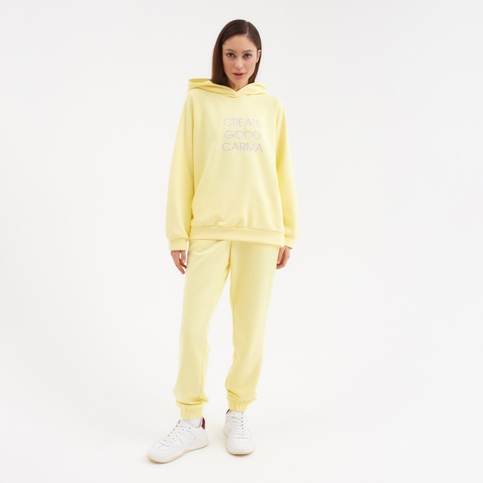 Костюм женский (толстовка и брюки) MIST Create, р. 40-42, желтый Костюм женский (толстовка и брюки) MIST Create, р. 40-42, желтый