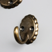 Крючок металл "Ретро" бронза набор 2 шт 3,9х3,3х2,7 см