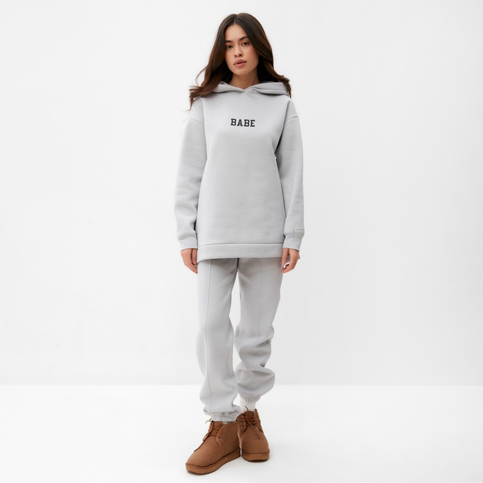 Джоггеры женские MIST Cozy style, серый, размер 50