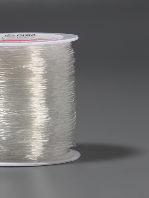 Нить для плетения 100±1м d1мм эластичная силикон прозрачный АУ Нить для плетения 100±1м d1мм эластичная силикон прозрачный АУ