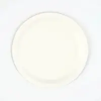 Тарелка бумажная "Лошадка в шапке" ,  голубая 18 см