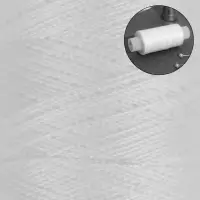 Нитки 40ЛШ, 200 м, белые №001