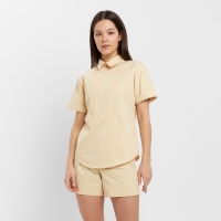 Костюм женский (рубашка, шорты) MINAKU: Enjoy цвет бежевый, размер 42