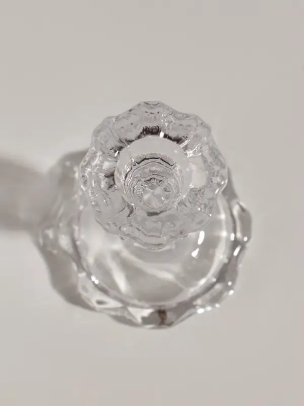 Подсвечник стекло "Бутон на ножке" прозрачный d=2,2 см 7х7х11 см