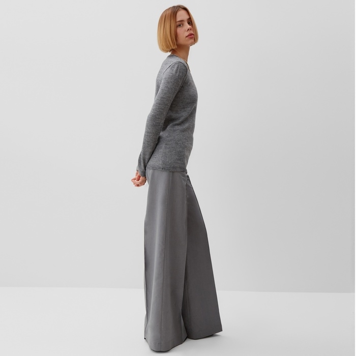 Брюки женские палаццо MINAKU: MINAKU: Safari цвет серый, размер 44