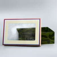 Коробка складная, крышка-дно, "23 Февраля", 24 х 17 х 8 см с окном Коробка складная, крышка-дно, "23 Февраля", 24 х 17 х 8 см с окном