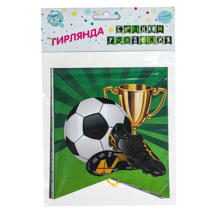 Гирлянда бумажная &laquo;С днём рождения&raquo;