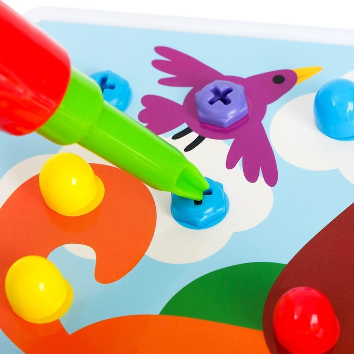 3D-мозаика &laquo;Ферма&raquo;, с шуруповёртом, 6 картинок, 3+