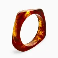 Браслет манжет акрил "Тренд", цвет коричневый