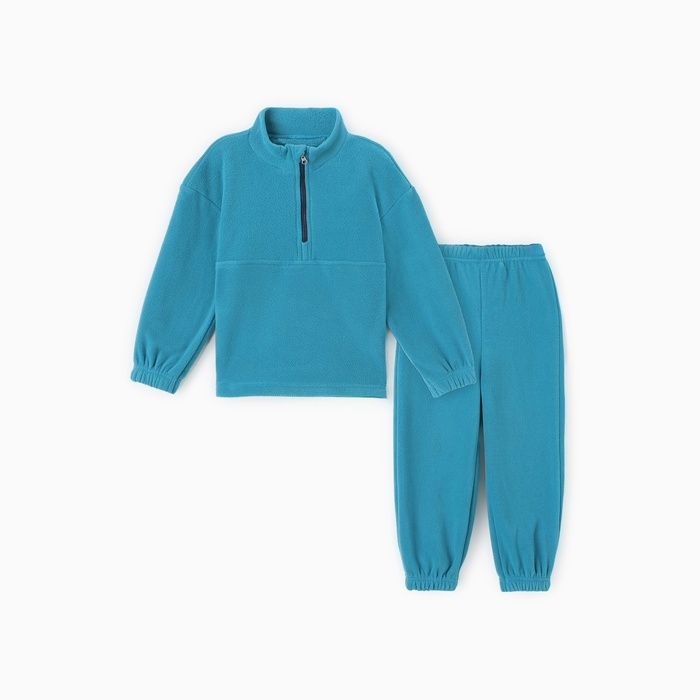 Костюм флисовый детский (джемпер и брюки) MINAKU цвет аквамарин, рост 92-98 см Костюм флисовый детский (джемпер и брюки) MINAKU цвет аквамарин, рост 92-98 см