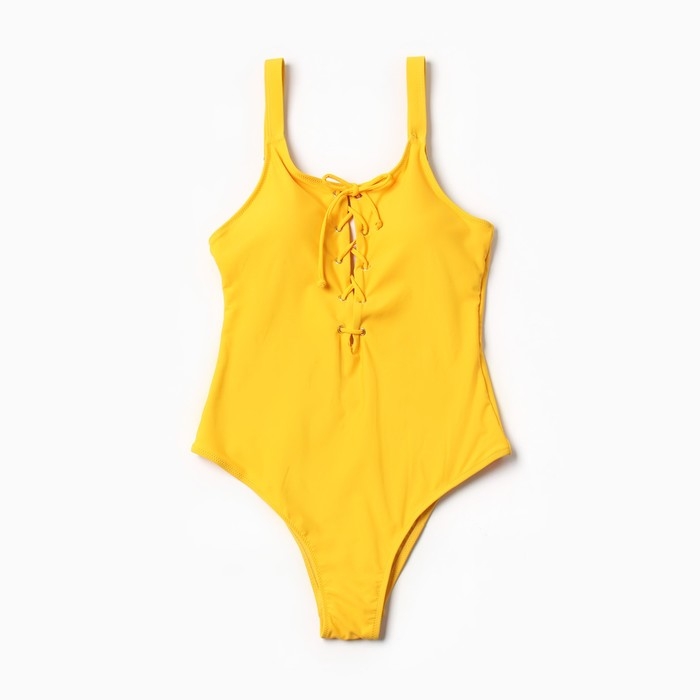 Купальник слитный женский MINAKU цвет желтый, размер 46