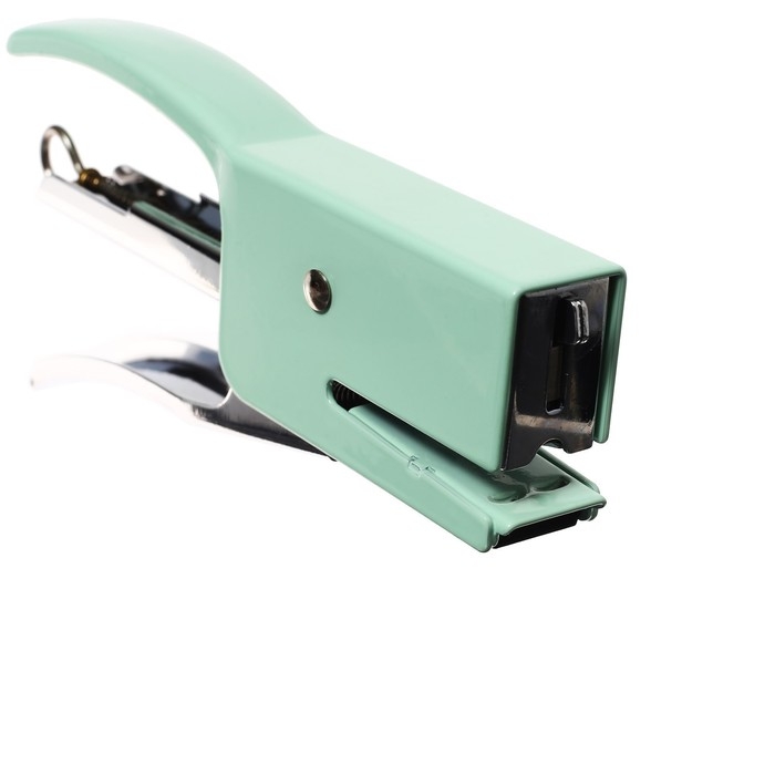 Степлер плаер №24/6 до 20 листов, скобы 24/6, для сшивания на весу, стальной, МИКС