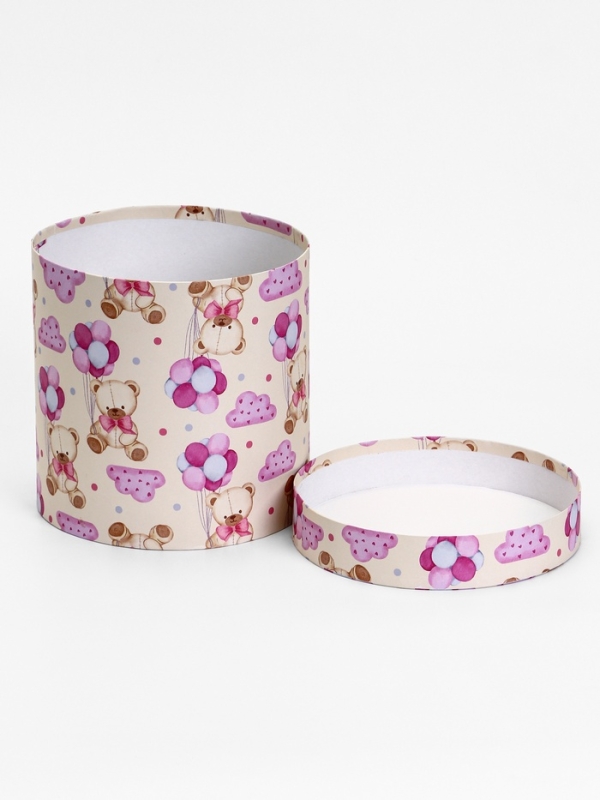 Шляпная коробка, Мишка , 20 х 20 см Шляпная коробка, Мишка , 20 х 20 см