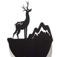 Бра "Олень и гора" LED 11Вт 4000К черный 20х29х5 см