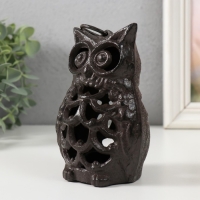 Подсвечник чугун на 1 свечу "Филин" 7,5х8,5х13,5 см