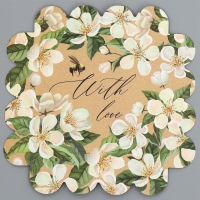 Коробка кондитерская, сундук, упаковка, With love, 11 х 11 х 11 см