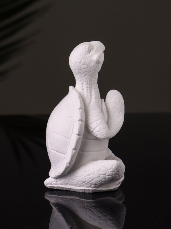 Фигура "Черепаха в  позе лотоса" 8х6 см, натуральный