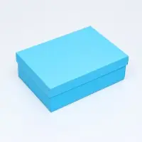 Коробка подарочная складная, упаковка, крышка-дно, бирюзовая , 24 х 17 х 8 см