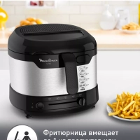 Компактная фритюрница Fry Uno AF215D10, серебристый Компактная фритюрница Fry Uno AF215D10, серебристый