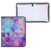 Папка для тетрадей на молнии A5+, 550 мкм, ErichKrause Magic Rhombs, до 150 листов, с рисунком Папка для тетрадей на молнии A5+, 550 мкм, ErichKrause Magic Rhombs, до 150 листов, с рисунком