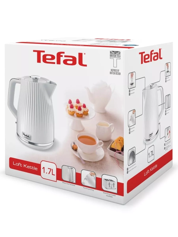 Чайник электрический Loft KO250130 1,7 л, 2400 Вт, белый