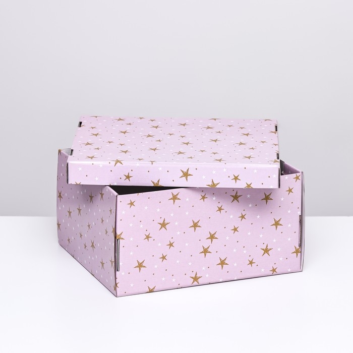 Складная коробка Складная коробка "Звёзды", 31,2 х 25,6 х 16,1 см