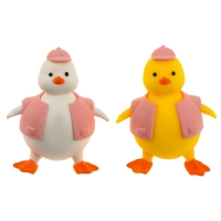 Мялка &laquo;Уточка&raquo; с пастой, цвета МИКС