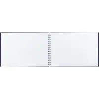 Блокнот А5 60л на гребне BG обл пластик, тисн фольг, синий