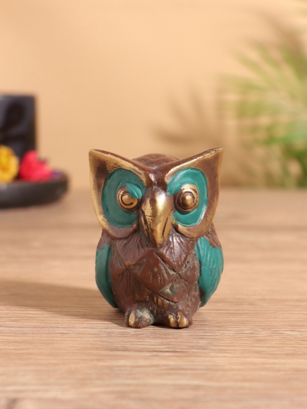 Сувенир бронза "Совёнок" 5х6х6 см