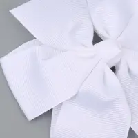 Бант для волос на заколке белый, Принцессы