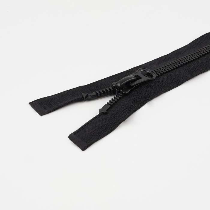 Молния &laquo;Трактор&raquo;, №7, разъёмная, замок автомат, 80 см, цвет чёрный, цена за 1 штуку