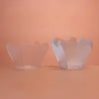 Форма пластиковая одноразовая для фуршета &laquo;Сердечная&raquo;, 60 мл, прозрачная