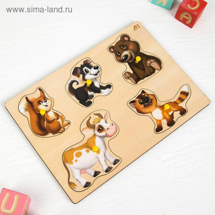 Рамка - вкладыш &laquo;Кто что ест&raquo; (с подслоем)