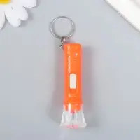 Фонарик брелок для ключей на кольце &laquo;Клеточка&raquo;, 7&times;2&times;2 см, МИКС