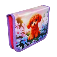 Пенал 3 секции, вкладка внутри, 140 х 210 х 40 мм, тканевый, Calligrata TOP Block "Милый пушистик" Пенал 3 секции, вкладка внутри, 140 х 210 х 40 мм, тканевый, Calligrata TOP Block "Милый пушистик"