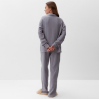 Пижама женская (рубашка и брюки) KAFTAN "Basic" размер 44-46, цвет серый Пижама женская (рубашка и брюки) KAFTAN "Basic" размер 44-46, цвет серый