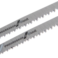 Пилки для лобзиков ТУНДРА, по дереву, быстрый рез, HCS, 90/115 х 2-3 мм, X PROGRESSOR, 2 шт. 73474