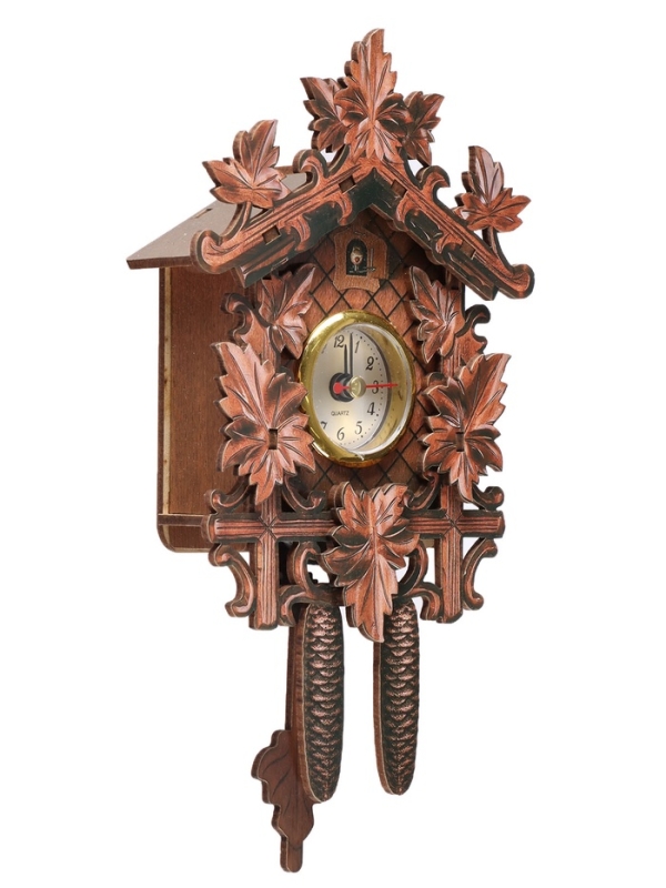 Часы настенные с кукушкой &laquo;Осенний сад&raquo;, плавный ход, 22.5&times;11.8&times;8.5 см