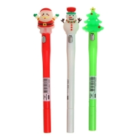 Новый год. Ручка гелевая, светящаяся, МИКС (штрихкод на штуке) Новый год. Ручка гелевая, светящаяся, МИКС (штрихкод на штуке)