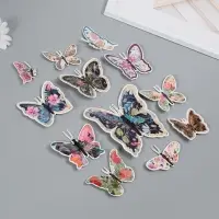 Набор магнитов на холодильник &laquo;Цветочные&raquo;, 12 шт., картон, h=4-10 см