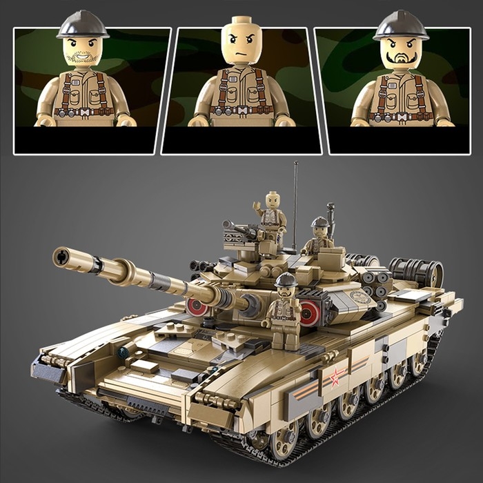 Конструктор Техно &laquo;Танк&raquo;, 1722 детали