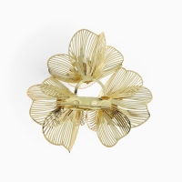 Брошь &laquo;Цветы&raquo; незабудки, цвет белый в золоте