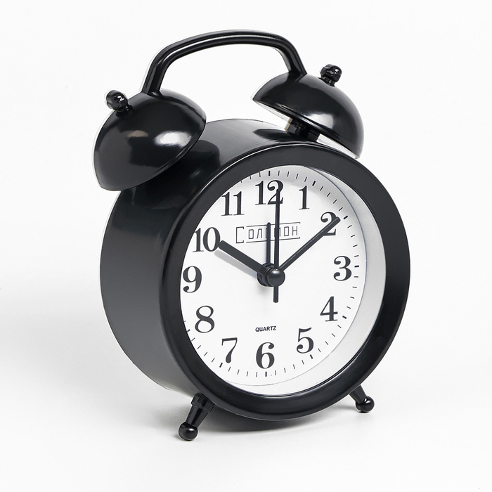 Часы - будильник настольные Часы - будильник настольные "Соломон", дискретный ход, 9.8 х 12 см, АА
