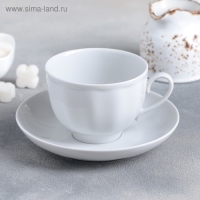 Чайная пара фарфоровая «Гранатовый», 250 мл, чашка d=9,2 см, бдюдце d=15 см Чайная пара фарфоровая «Гранатовый», 250 мл, чашка d=9,2 см, бдюдце d=15 см