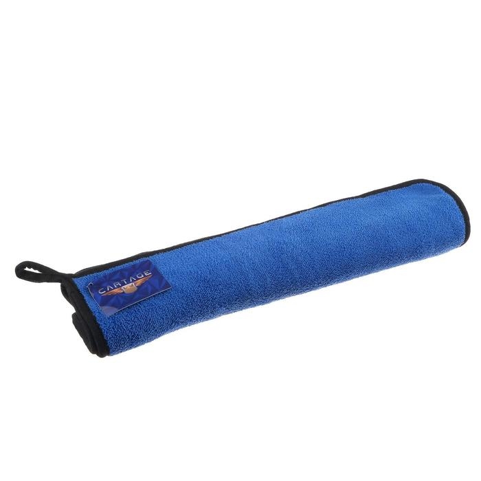 Тряпкадлямытьяавто,CARTAGE,микрофибра, 400г/м&sup2;, 40&times;60см,сине-серая